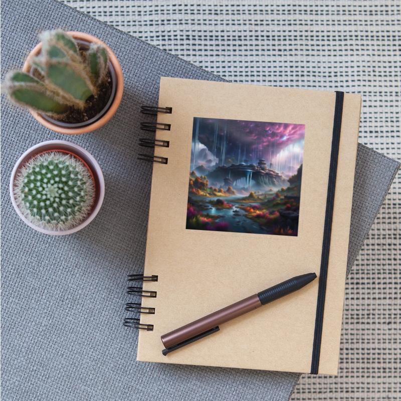 Alien Planet: Fantasy Mountain Cityscape