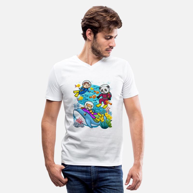 Aquatic Animals and Ocean-themed Scuba Diver