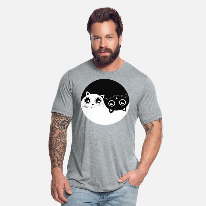 Black and white Cat ying yang