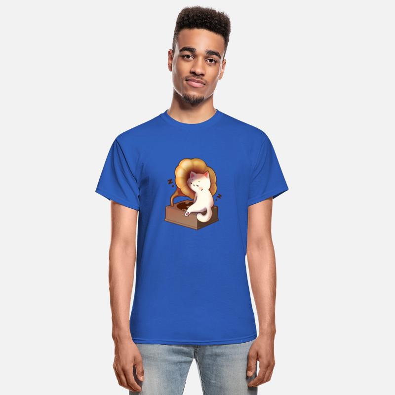 Cat Napping In Record Player