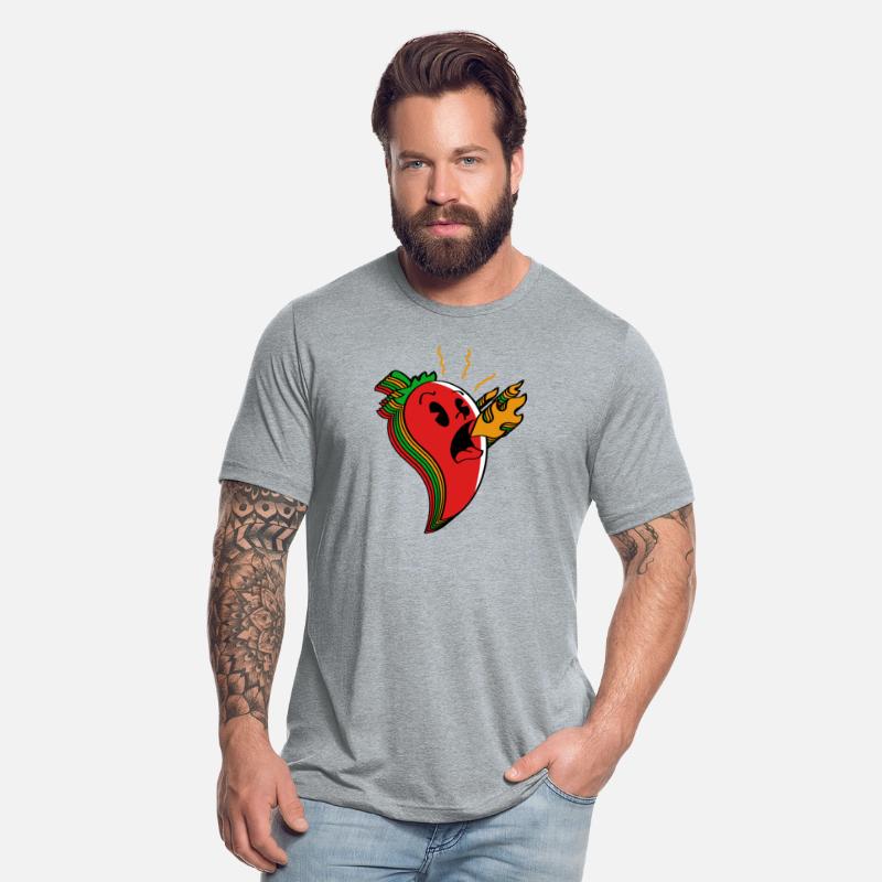 Chili Shirt, Chili Pepper Breathing Fire Tee,