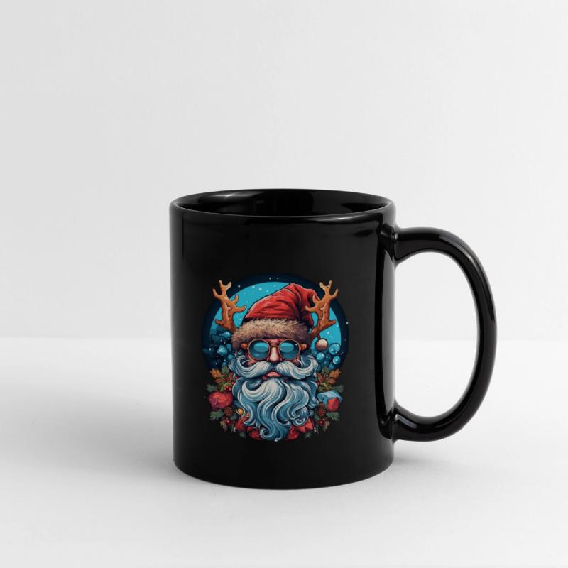 Chill Blue Santa with Antler Vibes