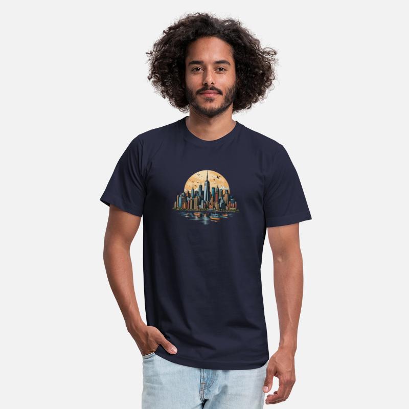 City Dreams Skyline Serenity T-shirt