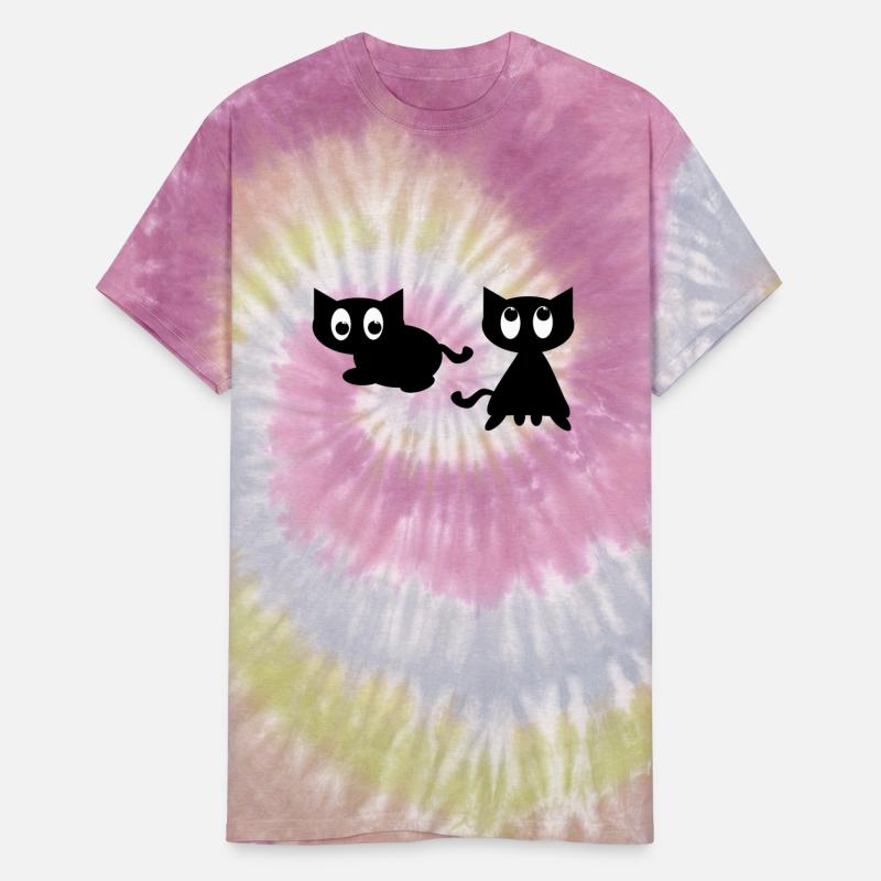 Cute cartoon black cat