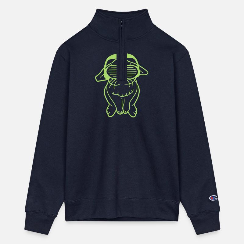 DJ Green Easter Bunny Rabbit Headphone Music Party