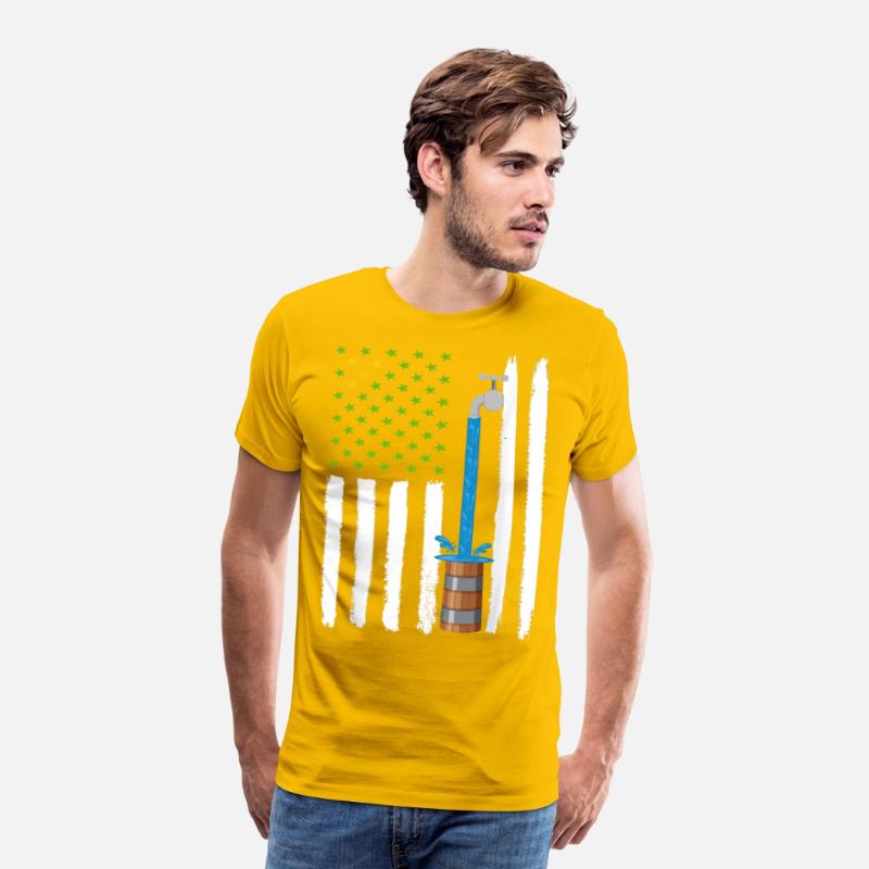 Drapeau American with barrel water T-shirt