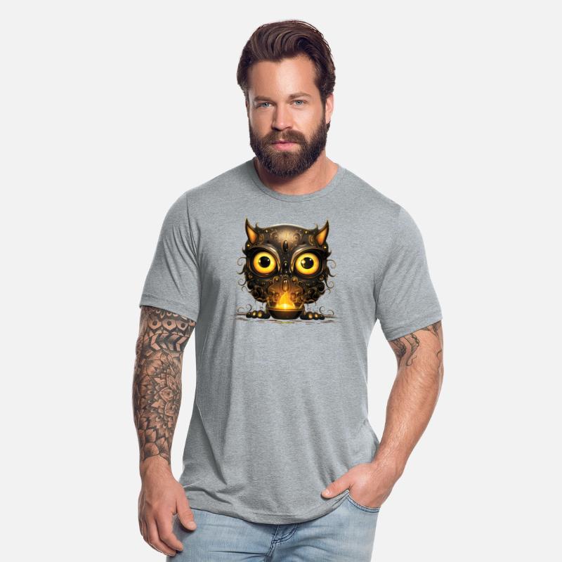 Filigree Ornate Black Owl or Cat