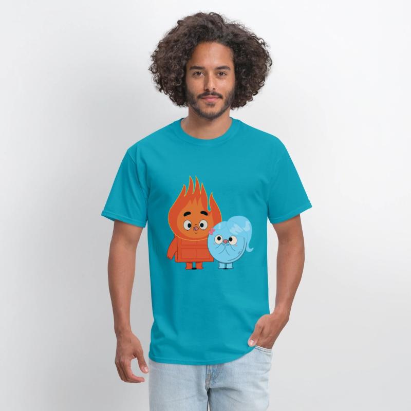 Fire And Ice Burning Funny Couple Choco Pancake