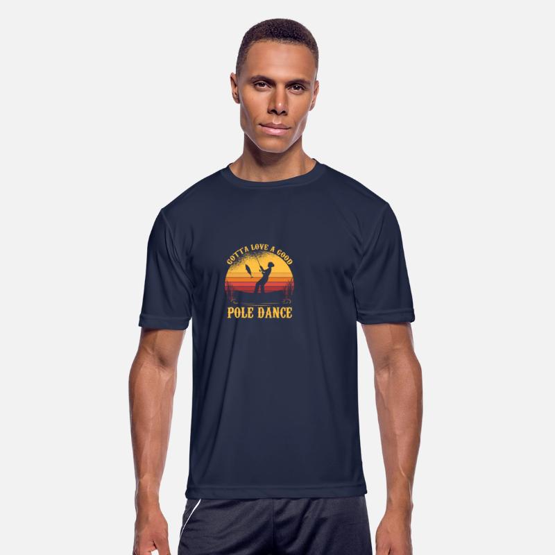 Funny Fishing Love Pole Dance Distressed Fisherman