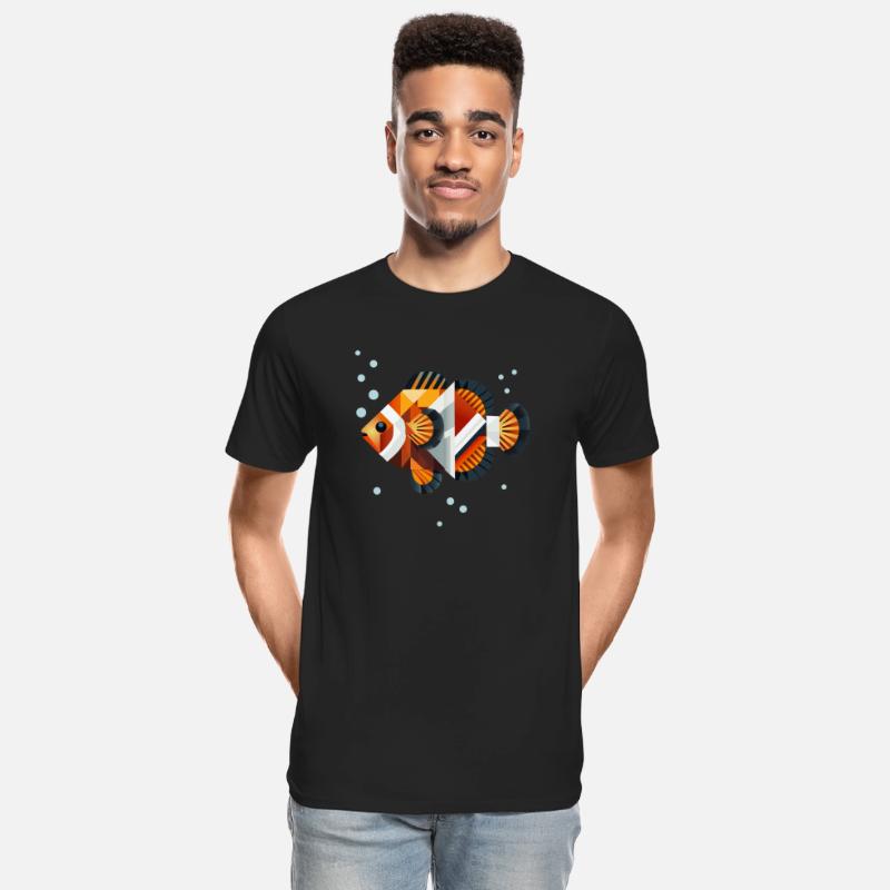 Geometric Clownfish - Abstract Underwater World