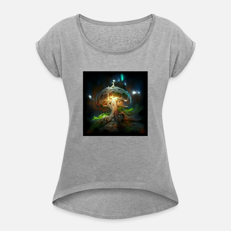 Glowing Fantasy surreal Mushroom Tree