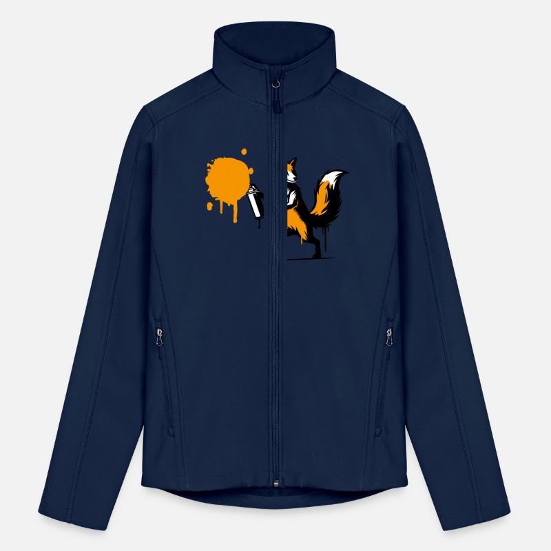 Graffiti Fox in Creative Stencil Style