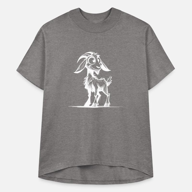 Grinning Goat Pencil Sketch Drawing