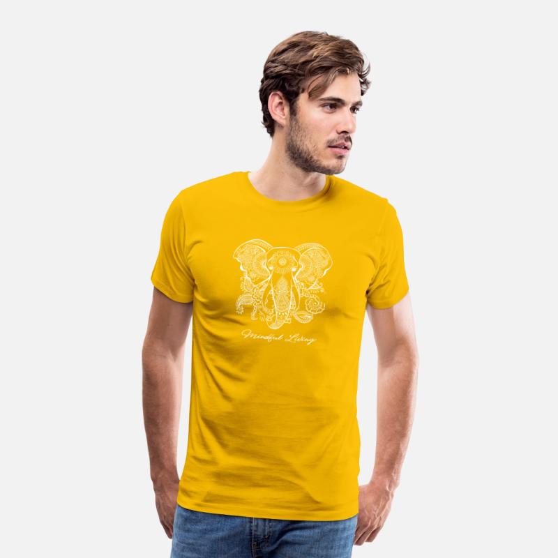 Mindfulness Saying Dala Elephant Yoga Tee Mindful