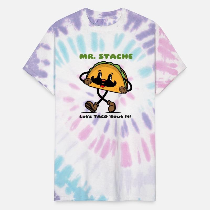 Mr. Stache the Mustache Taco Man Design