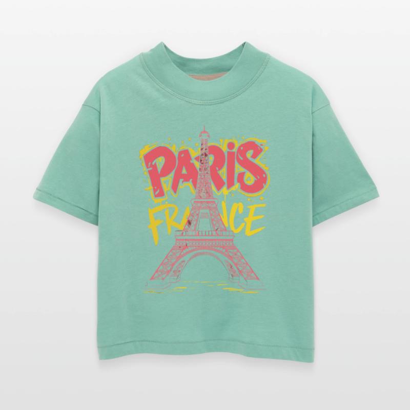 Paris France Souvenir Eiffel Tower Graffiti Art