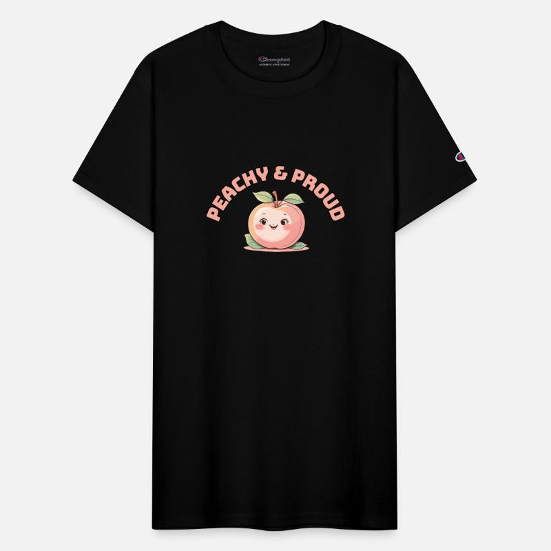 Peachy & Proud – Cute Smiling Peach Character