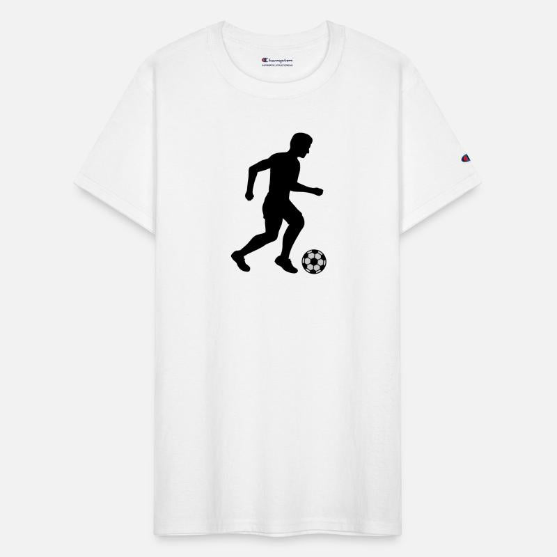 Silhouette footballer sport design