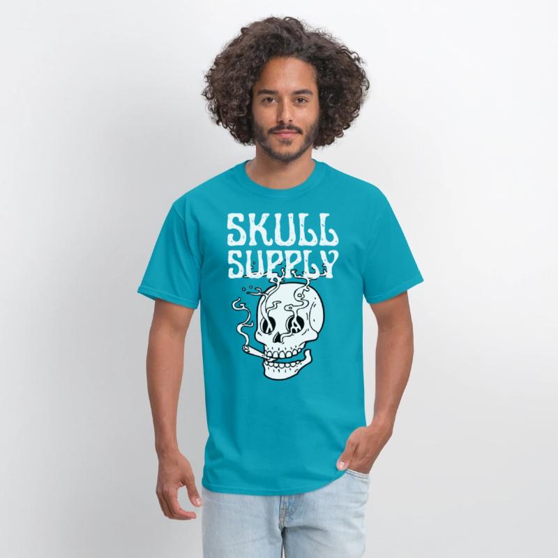 Skull Streetwear Edgy Black & White Tee Collection