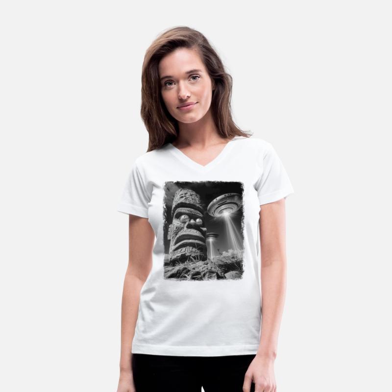 Tiki Luau Tiki Mask UFO Alien Extraterrestrial Sel