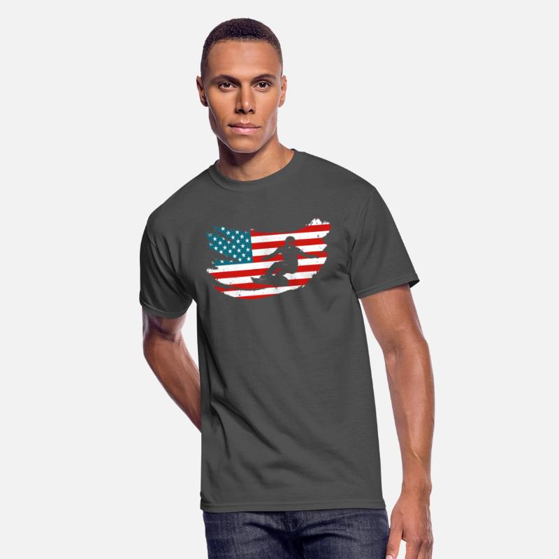 USA Snowboarding Snowboarder Shirt Snowboard