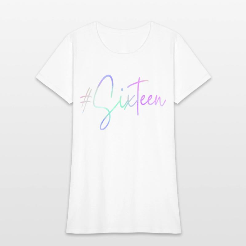 16Th Hashtag Milestone Sweet 16 Sixteen