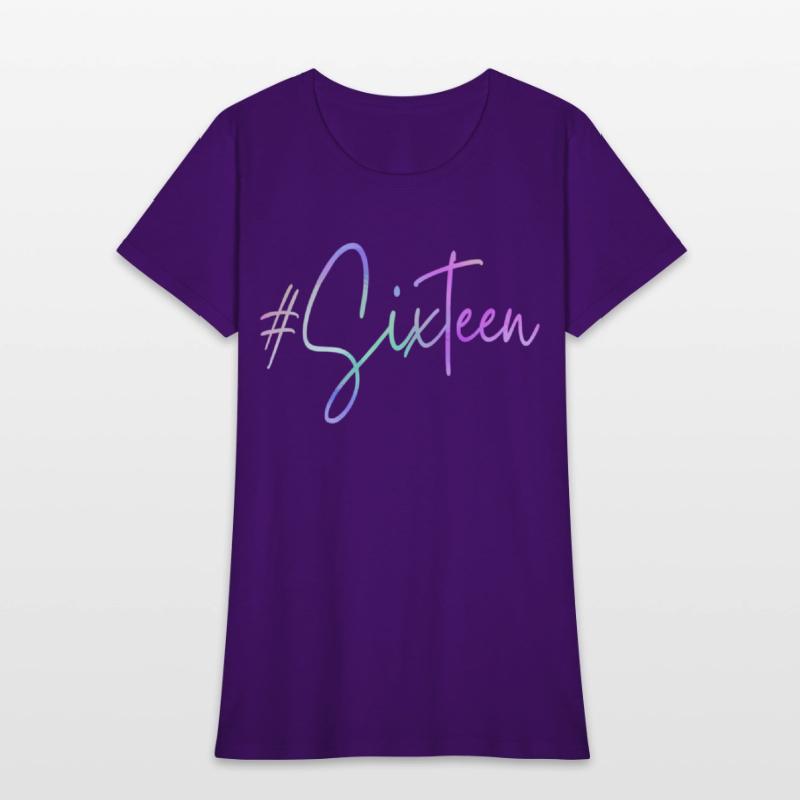 16Th Hashtag Milestone Sweet 16 Sixteen