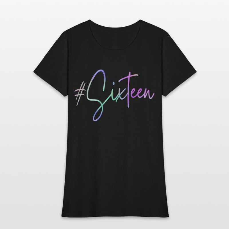 16Th Hashtag Milestone Sweet 16 Sixteen