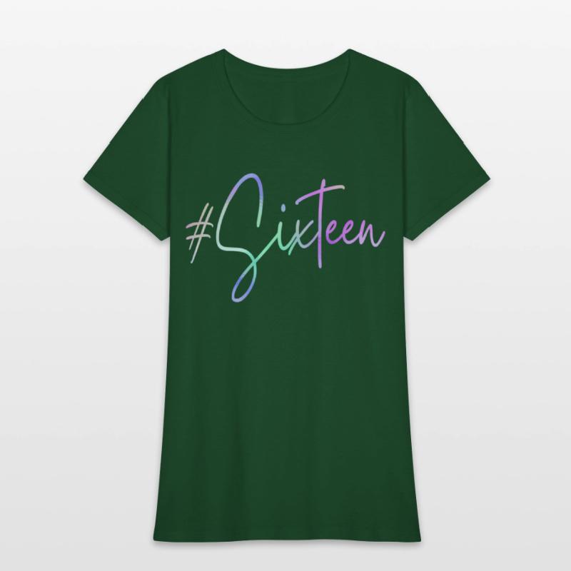 16Th Hashtag Milestone Sweet 16 Sixteen