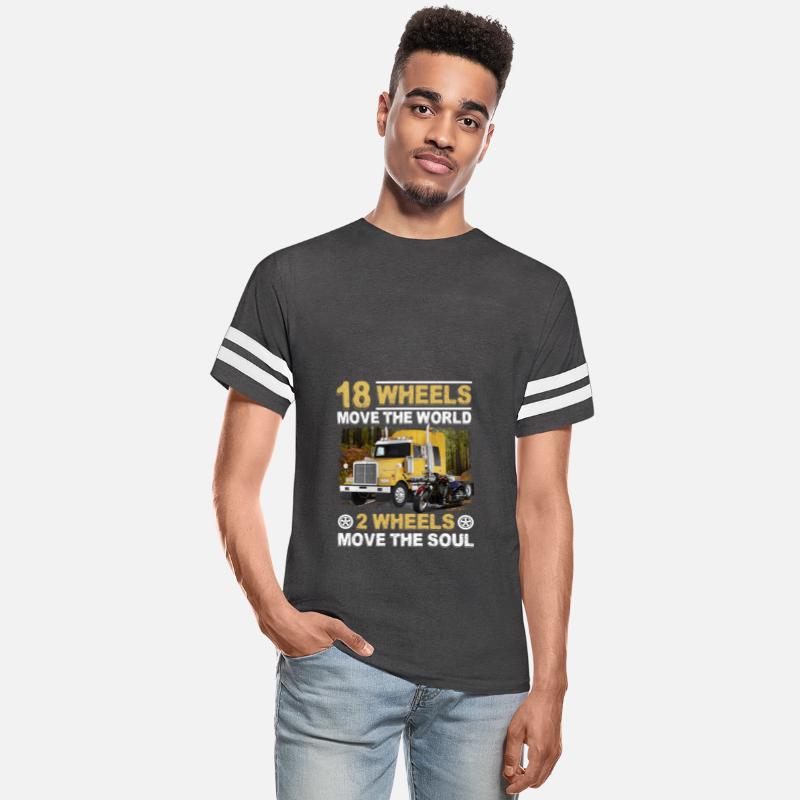 18 Wheels Move The World 2 Wheels Trucker Biker