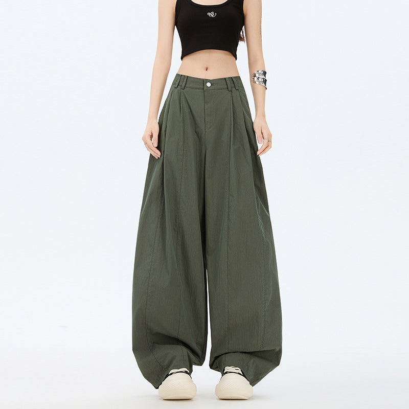 Women's Pants Workwear Trousers for Women Loose High Waist Yamamoto Wide Leg Scissors Pants