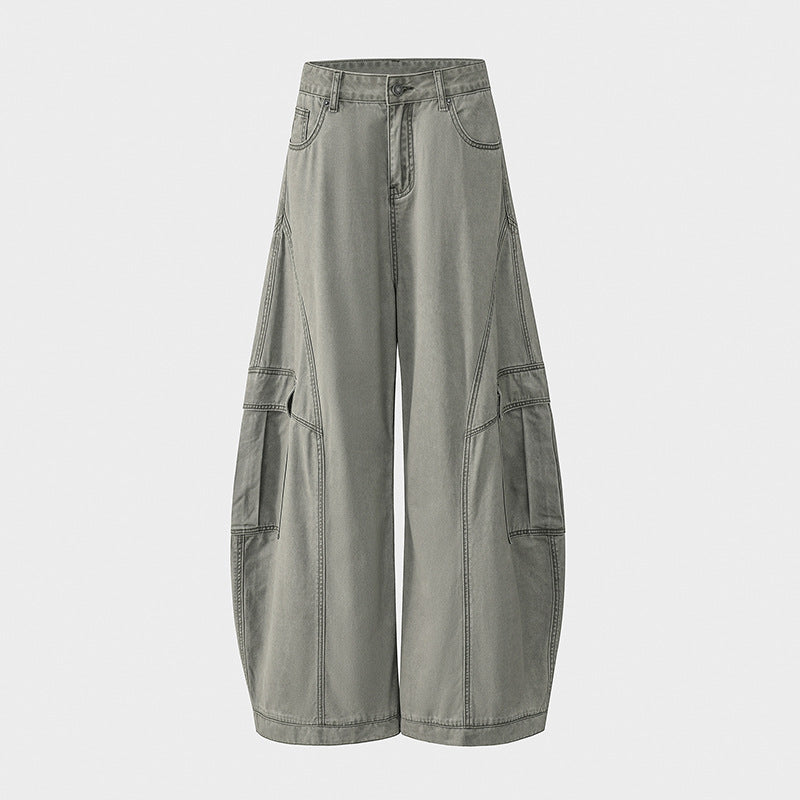 Women's Pants Wide Leg Denim Trousers with Cool Style and Summer Loose Fit