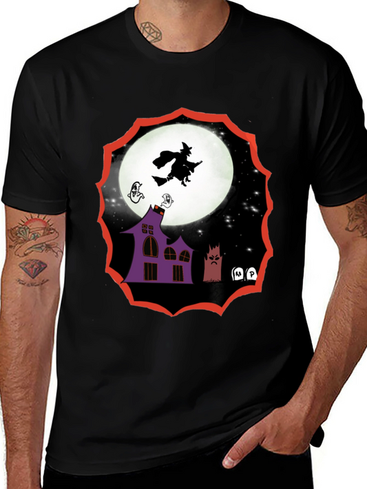 Halloween Witch Graphic Tee - Spooky Season Shirt