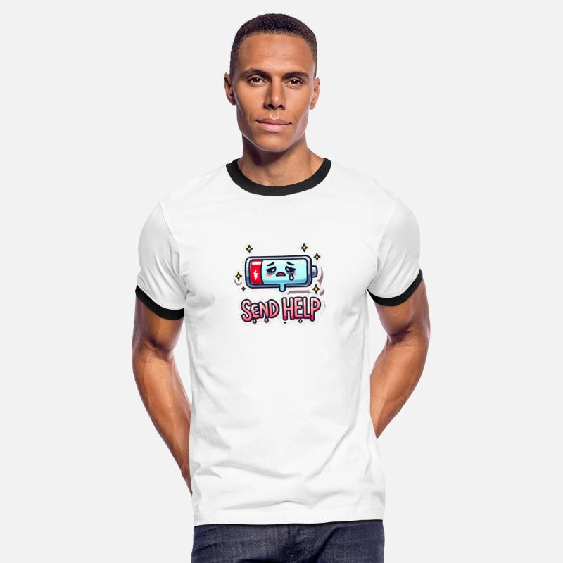 A Battery Icon at 1% with "Send Help"