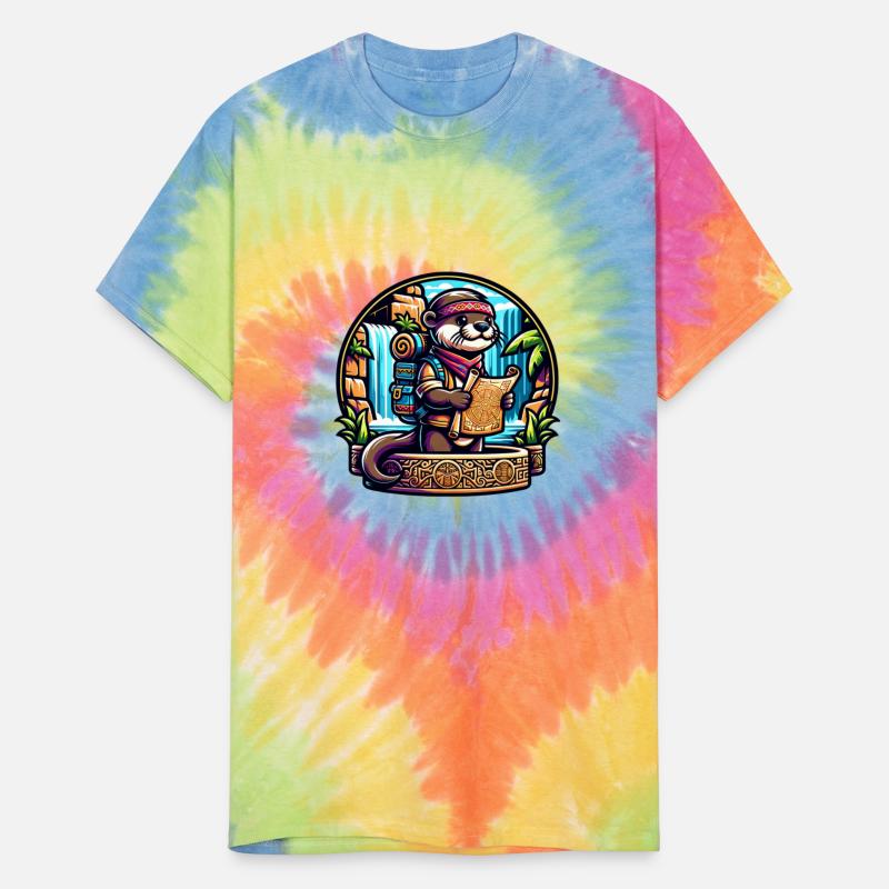 Adventurer Otter with Map by Waterfall