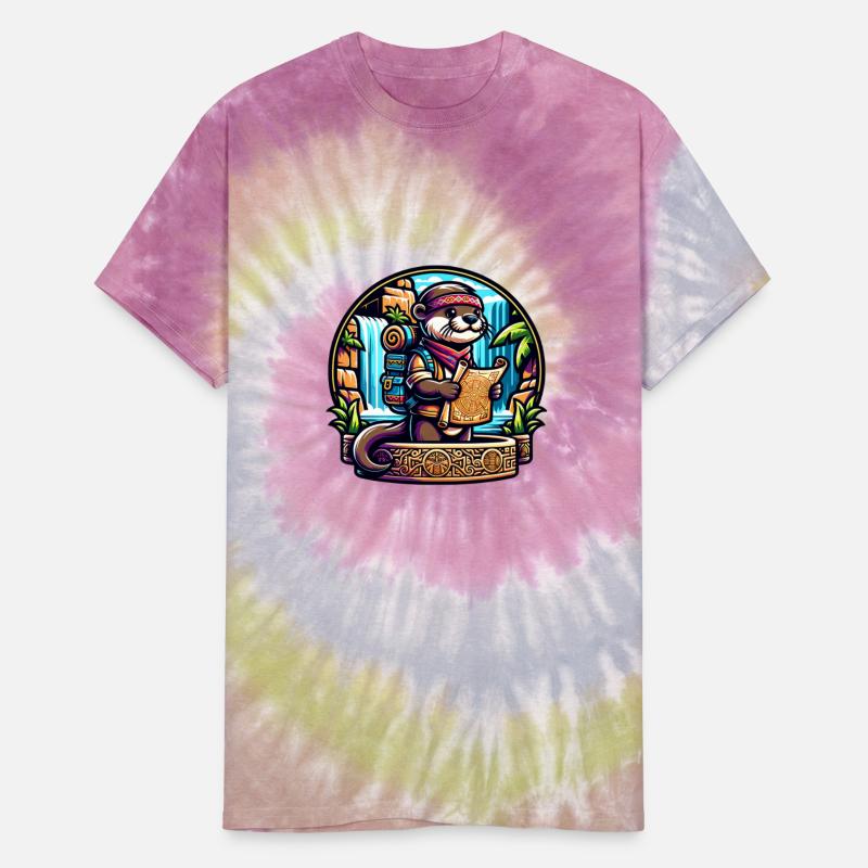 Adventurer Otter with Map by Waterfall