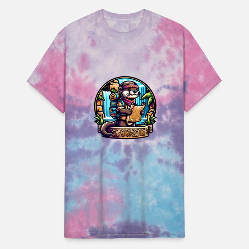 Adventurer Otter with Map by Waterfall