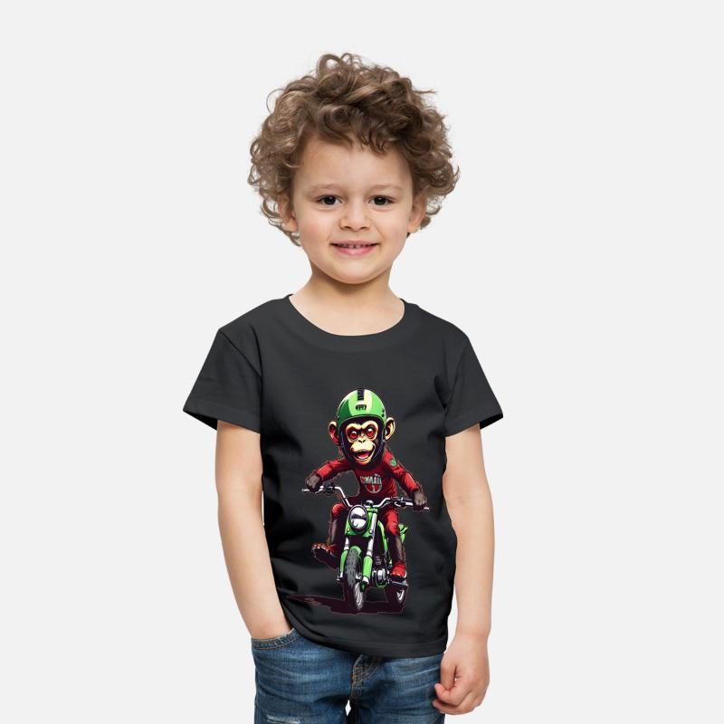 AI Monkey on Dirt Bike - Cool Kids Designs
