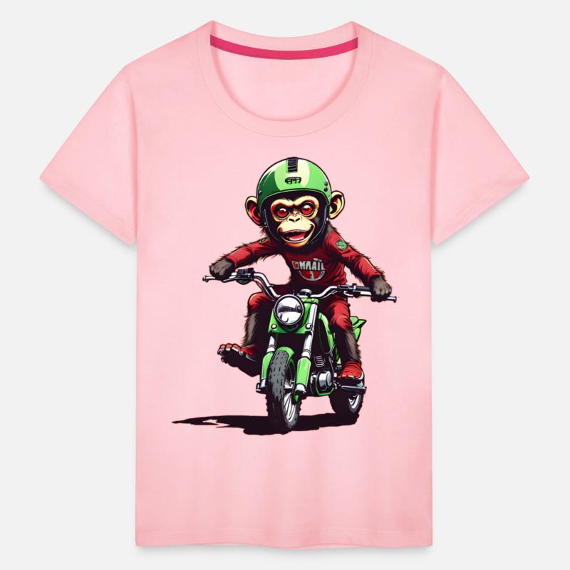 AI Monkey on Dirt Bike - Cool Kids Designs