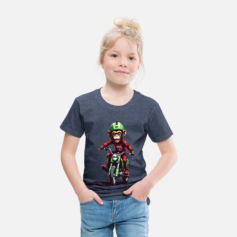 AI Monkey on Dirt Bike - Cool Kids Designs