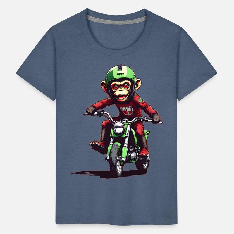 AI Monkey on Dirt Bike - Cool Kids Designs
