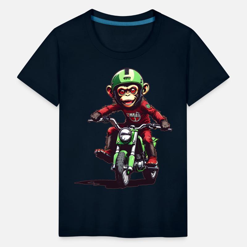 AI Monkey on Dirt Bike - Cool Kids Designs
