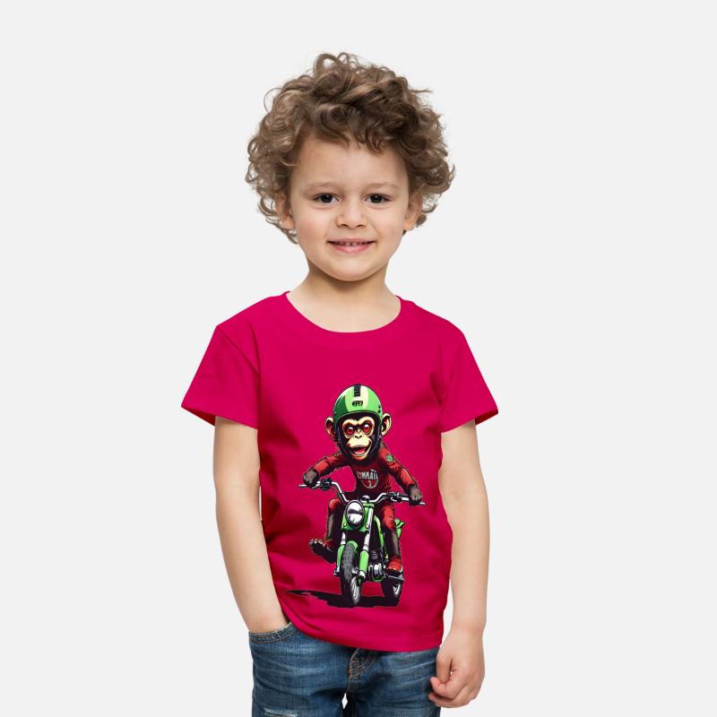 AI Monkey on Dirt Bike - Cool Kids Designs