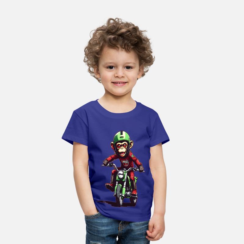 AI Monkey on Dirt Bike - Cool Kids Designs