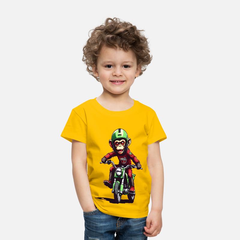 AI Monkey on Dirt Bike - Cool Kids Designs