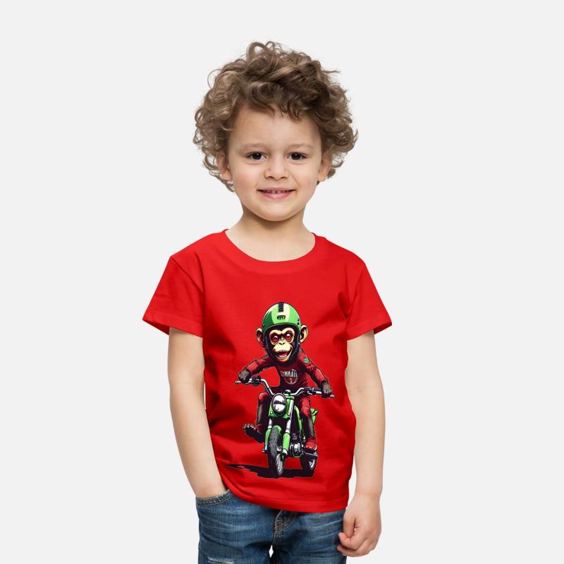 AI Monkey on Dirt Bike - Cool Kids Designs