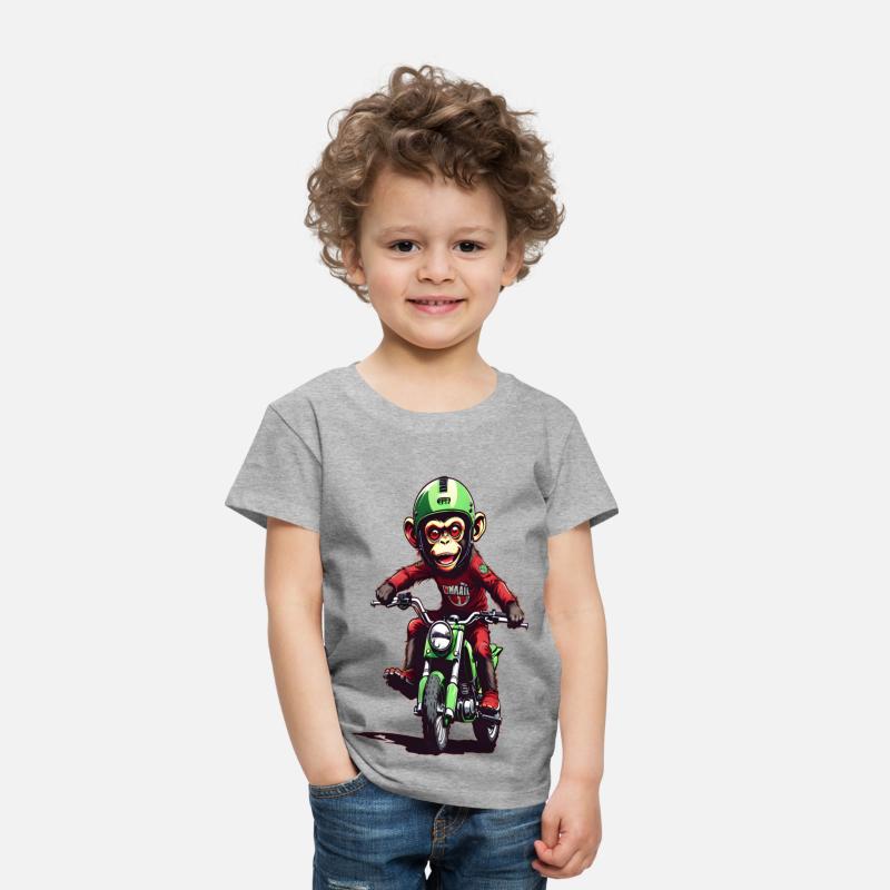 AI Monkey on Dirt Bike - Cool Kids Designs