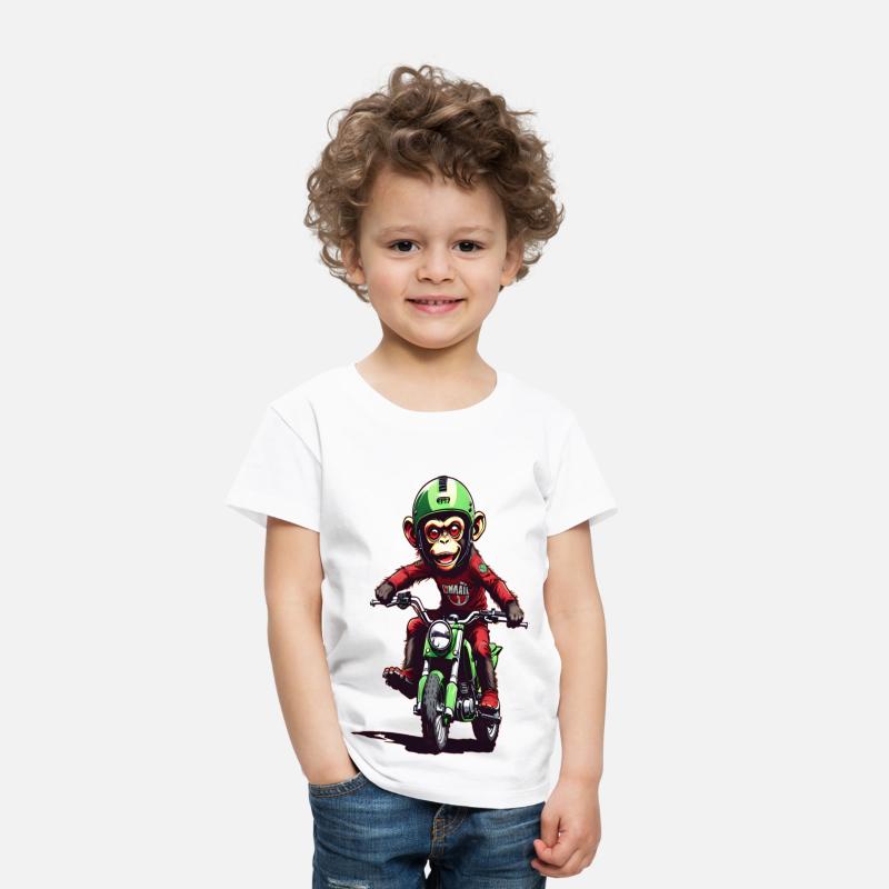 AI Monkey on Dirt Bike - Cool Kids Designs