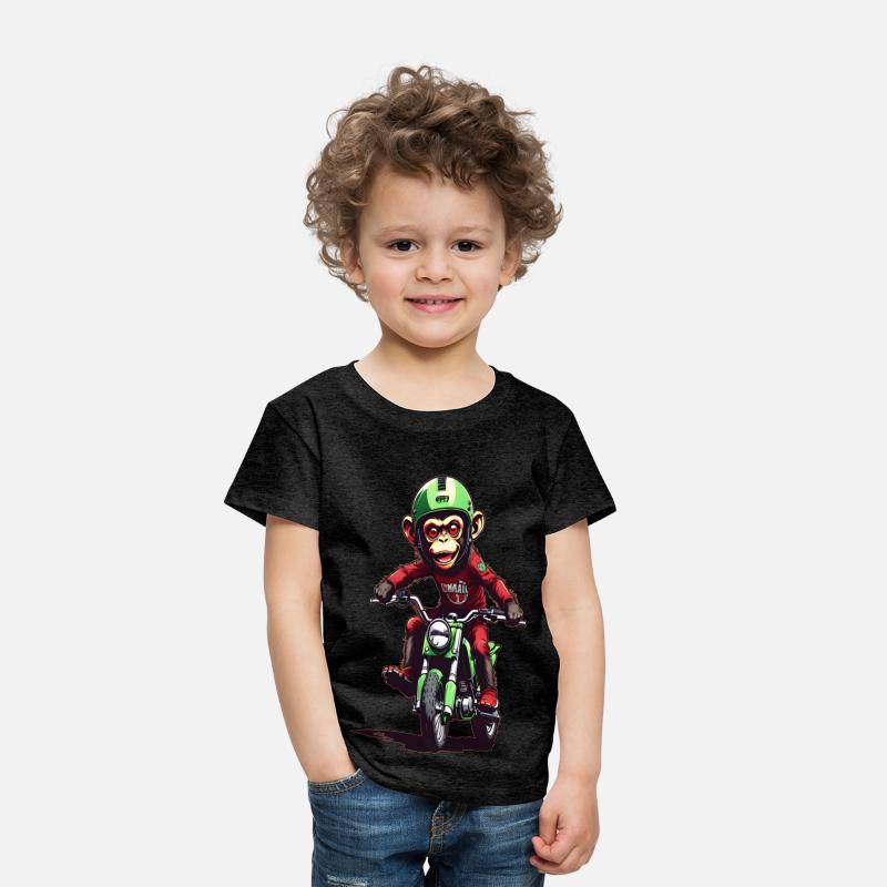 AI Monkey on Dirt Bike - Cool Kids Designs