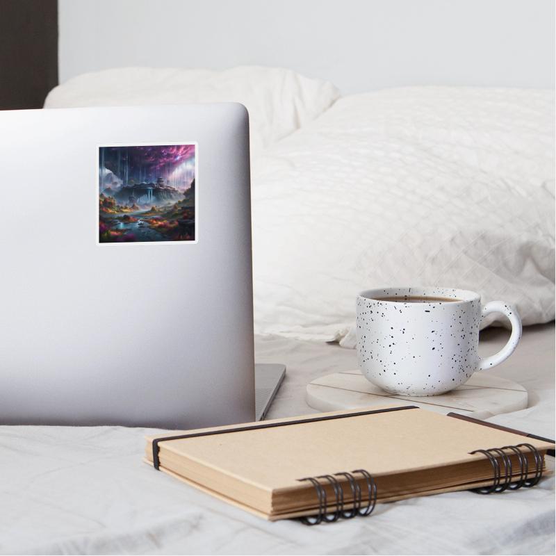 Alien Planet: Fantasy Mountain Cityscape